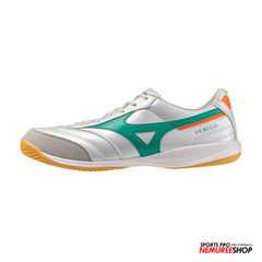 MIZUNO Futsal Shoes MORELIA SALA PRO IN (WHITE/ARCADIA/LAVA ORANGE)