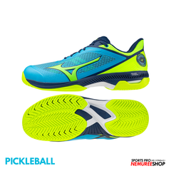 MIZUNO PickleBall Shoes WAVE STRIKE (JET BLUE / LIGHTNING YELLOW / ESTATE BLUE) - Nemuree Shop - Online Sports Store