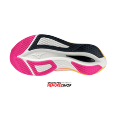 MIZUNO Running Shoes WAVE REBELLION FLASH 3 (WHITE / PINK TETRA / TANG ORANGE) - Nemuree Shop - Online Sports Store