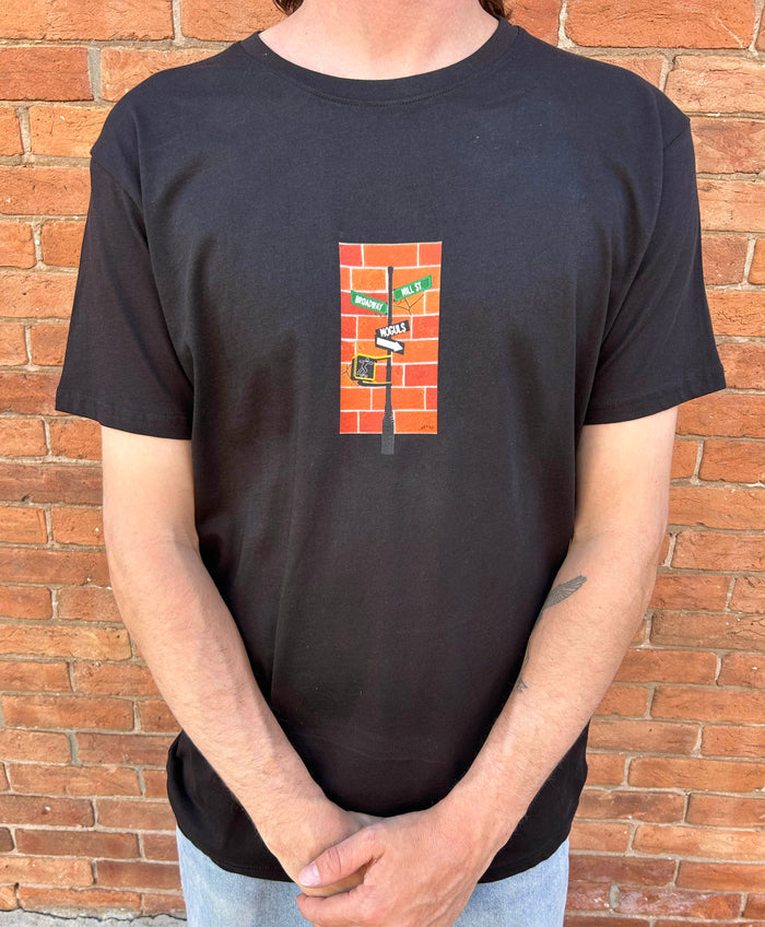 MOGULS IN MOCEAN DOWNTOWN BLACK T-SHIRT
