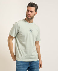 Monogram Logo Tee in Pale Meadow