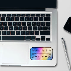 Music Is Life Sticker Holographic Stickers - Holographic stickers | STICK IT UP