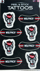 NC State Peel & Stick Tattoos