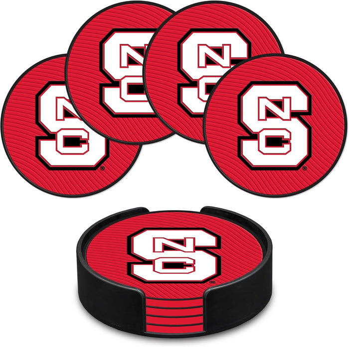NC State PVC Coaster Set