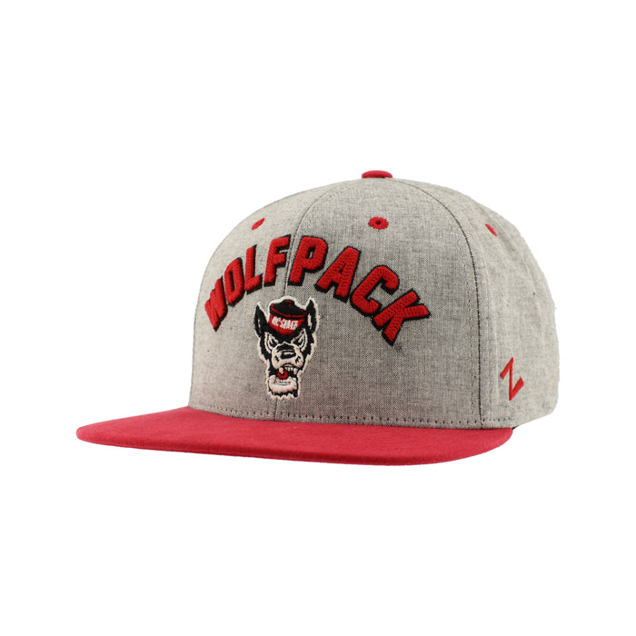 NC State Zephyr Highcut 32/5 Flatbill Snapback Hat