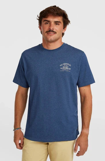 Blue To Billa surf t-shirt with chest logo, watersports apparel for Whitstable, Kent