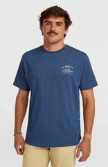 Blue To Billa surf t-shirt with chest logo, watersports apparel for Whitstable, Kent