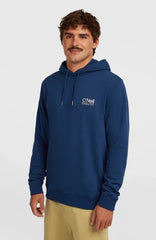 O'Neill blue hoodie for watersports, featuring chest logo, ideal for surf & paddleboard gear at Boardworx Whitstable