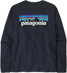 Patagonia Long-Sleeved P-6 Logo Responsibili-Tee New Navy - Boardworx