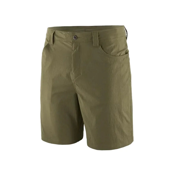 Olive green board shorts for watersports, featuring secure pockets and durable fabric
