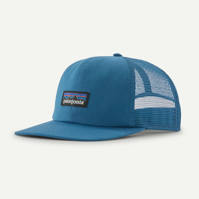 PATAGONIA RELAXED TRUCKER HAT P-6 LABEL: AQUATIC BLUE