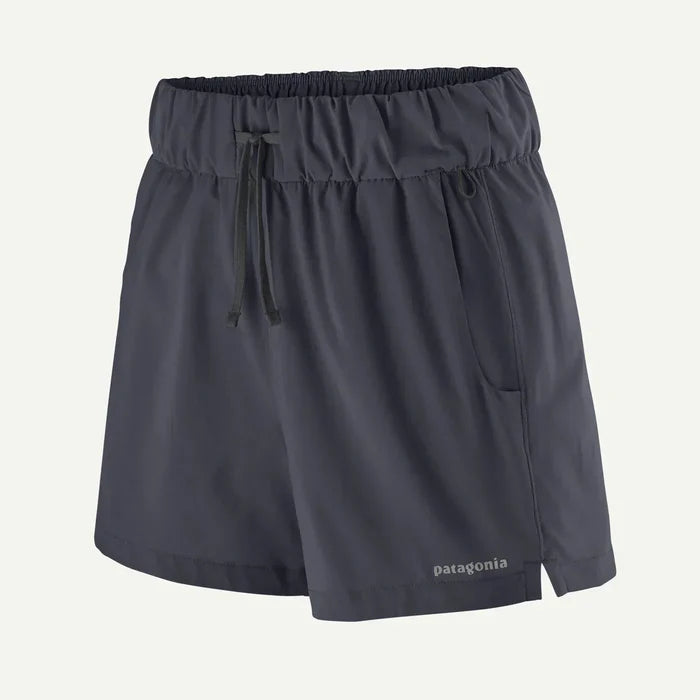 Patagonia Terrebonne shorts in smolder blue with drawstring waist, lightweight design