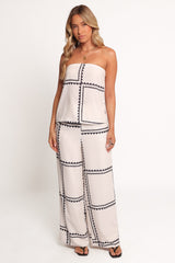 Ezra Pant Set - White