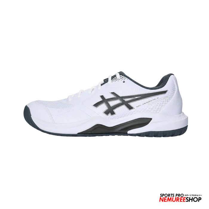 ASICS PickleBall Shoes GEL - DEDICATE 9 PICKLEBALL (WHITE/GUNMETAL) - Nemuree Shop - Online Sports Store