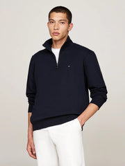 Quarter-Zip Fleece Sweatshirt in Navy