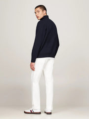 Quarter-Zip Fleece Sweatshirt in Navy