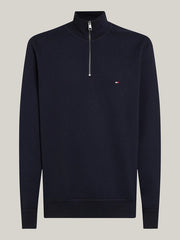 Quarter-Zip Fleece Sweatshirt in Navy