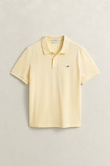 Regular Fit Pique Polo in Yellow