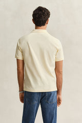 Regular Fit Pique Polo in Yellow
