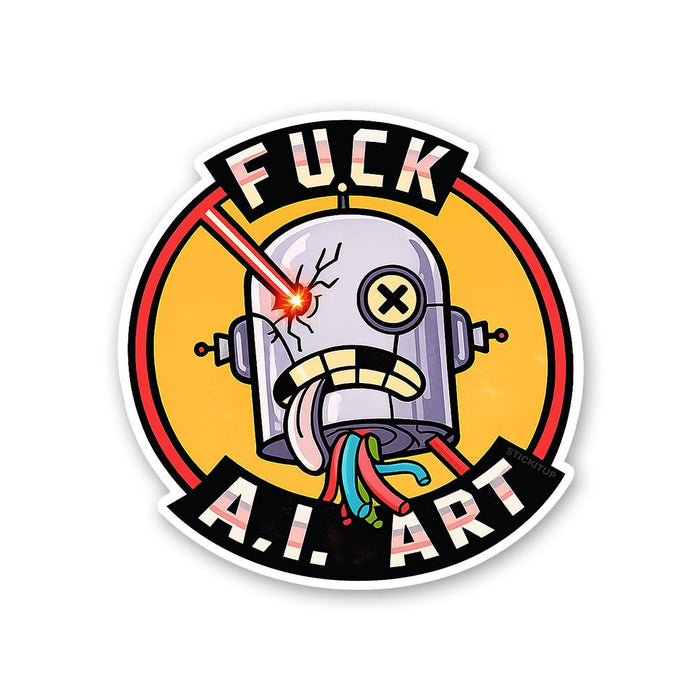 Robot Art Sticker - Stickers | STICK IT UP