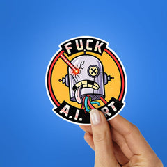 Robot Art Sticker - Stickers | STICK IT UP