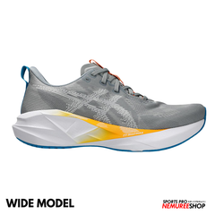 ASICS Running Shoes NOVABLAST 5 WIDE (GRAVEL/WHITE) - Nemuree Shop - Online Sports Store