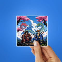 Samurai Group Art Sticker - Stickers | STICK IT UP