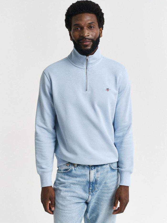 Shield Half-Zip Sweatshirt in Blue
