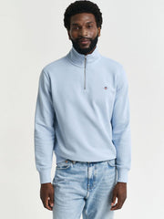 Shield Half-Zip Sweatshirt in Blue