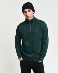 Shield Half-Zip Sweatshirt in Green