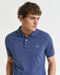 Shield Piqué Polo in Dusty