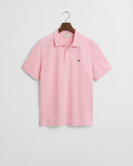 Shield Piqué Polo in Pink