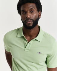 Shield Piqué Polo Shirt in Green