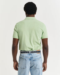 Shield Piqué Polo Shirt in Green