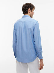 Slim Fit Lightweight Oxford Shirt in Blue
