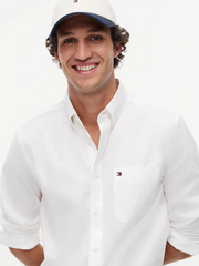 Slim Fit Lightweight Oxford Shirt in White