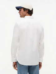 Slim Fit Lightweight Oxford Shirt in White