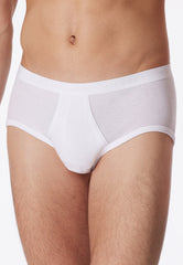 Sport Briefs with Fly in White