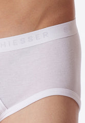 Sport Briefs with Fly in White