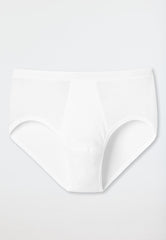 Sport Briefs with Fly in White