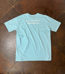 Still Pushing Shop Tee - Light Blue 3X
