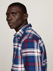 Tartan Oxford Shirt in Indigo