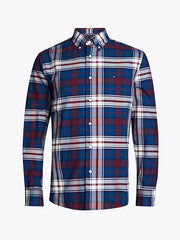 Tartan Oxford Shirt in Indigo