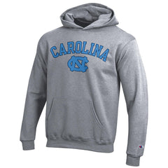 UNC Champion Youth Hoodie (Heather Grey)