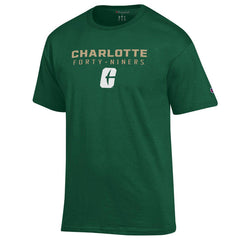 UNCC Champion Faded Bars S/S Tee