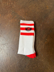 Watching Red Crew Socks