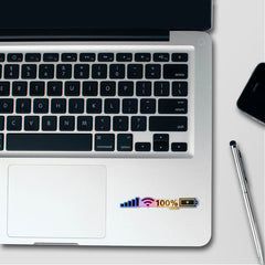 WiFi Battery 100% Holographic Stickers - Holographic stickers | STICK IT UP