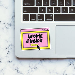 Work Is Overrated Sticker - Stickers | STICK IT UP