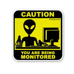 You Are Being Monitored Sticker - Stickers | STICK IT UP