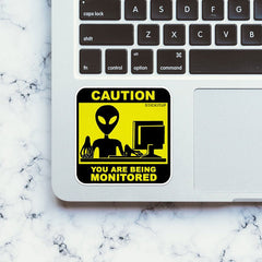 You Are Being Monitored Sticker - Stickers | STICK IT UP